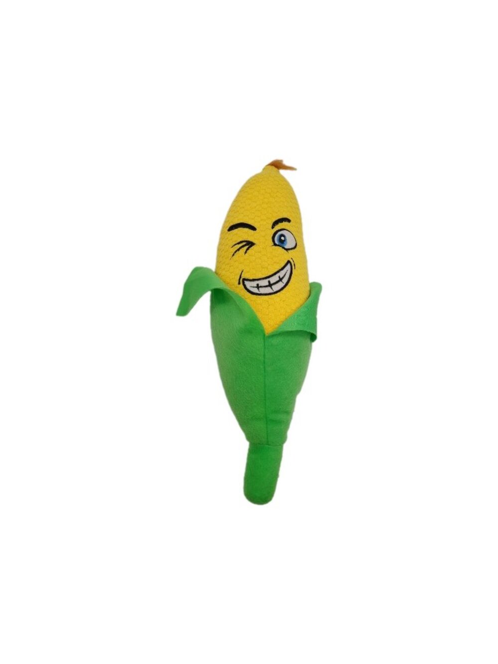 Corn on the Cob Ear Husk Plush 10" Winking Smiling Anthropomorphic Nanco